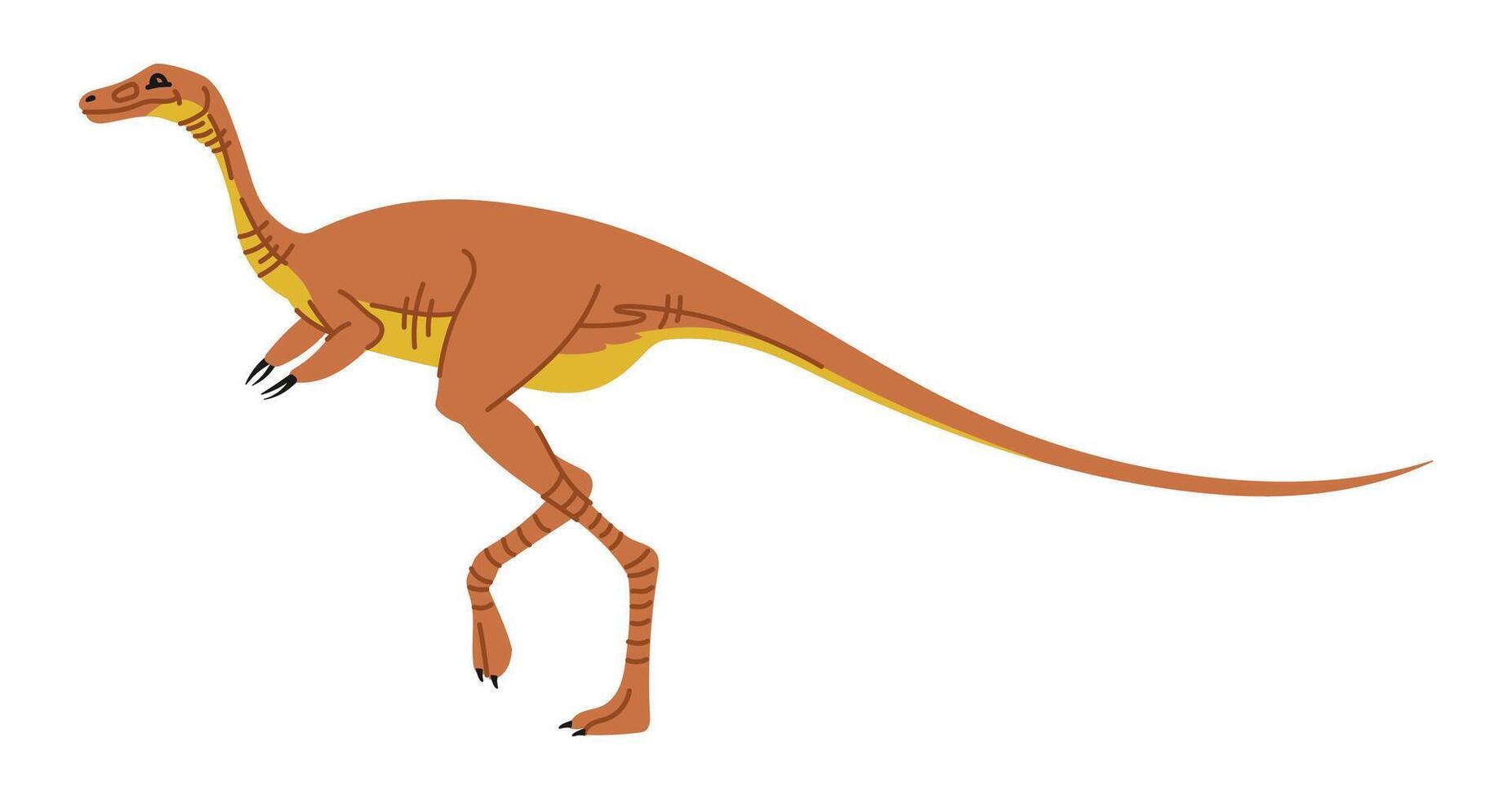 Troodon dino cute character Tyrannosaurus dinosaur vector