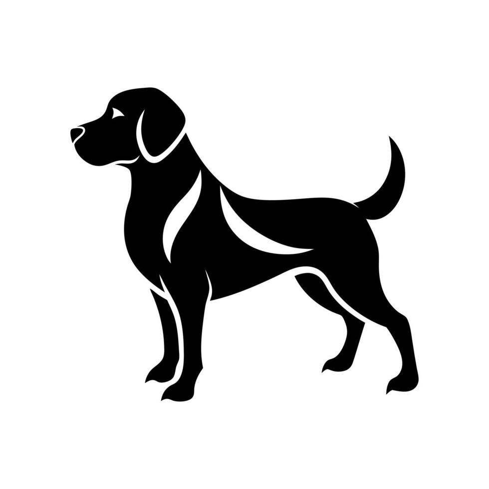 , isolated black silhouette of a dog, collection, German Shepherd Silhouette Collection vector
