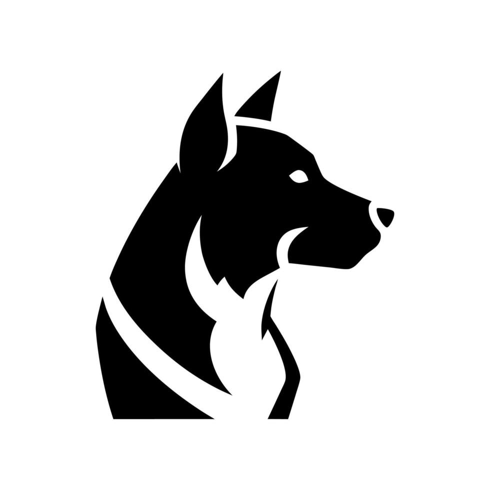 , isolated black silhouette of a dog, collection, German Shepherd Silhouette Collection vector
