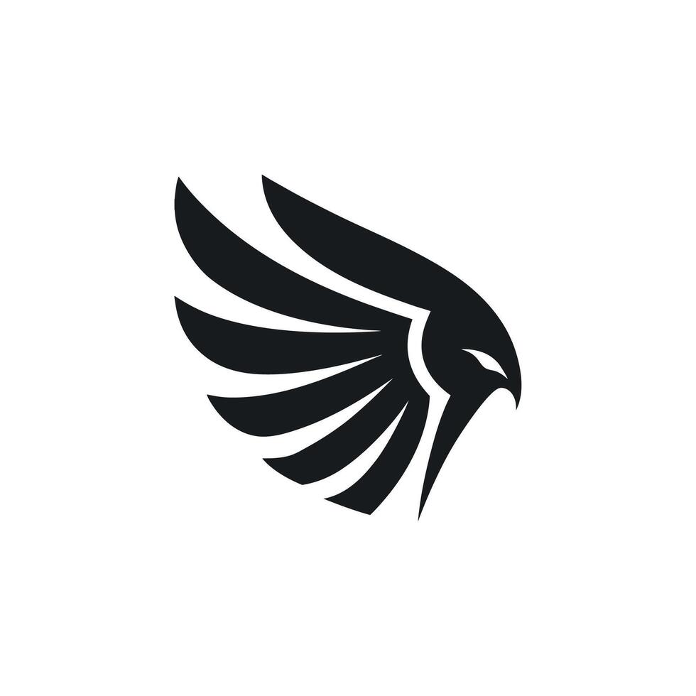 Falcon wing icon Template Pro, wing logo symbol icon illustration vector
