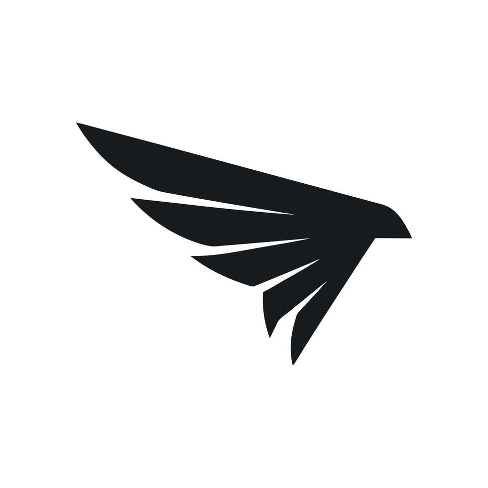 Falcon wing icon Template Pro, wing logo symbol icon illustration vector