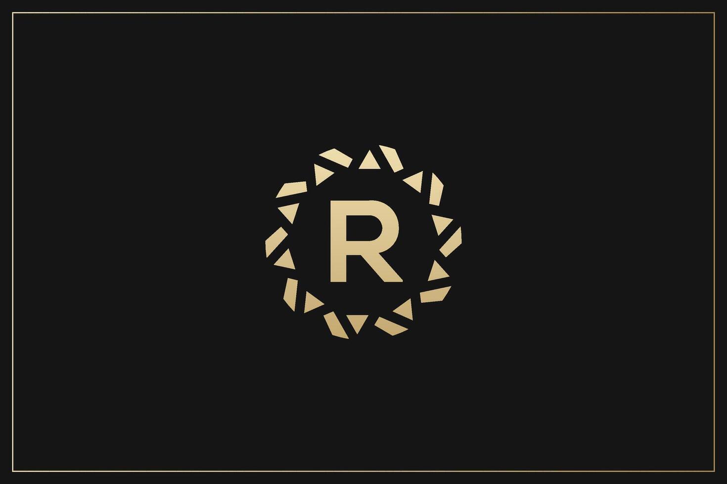 R Letter Trademark Brand Logo vector