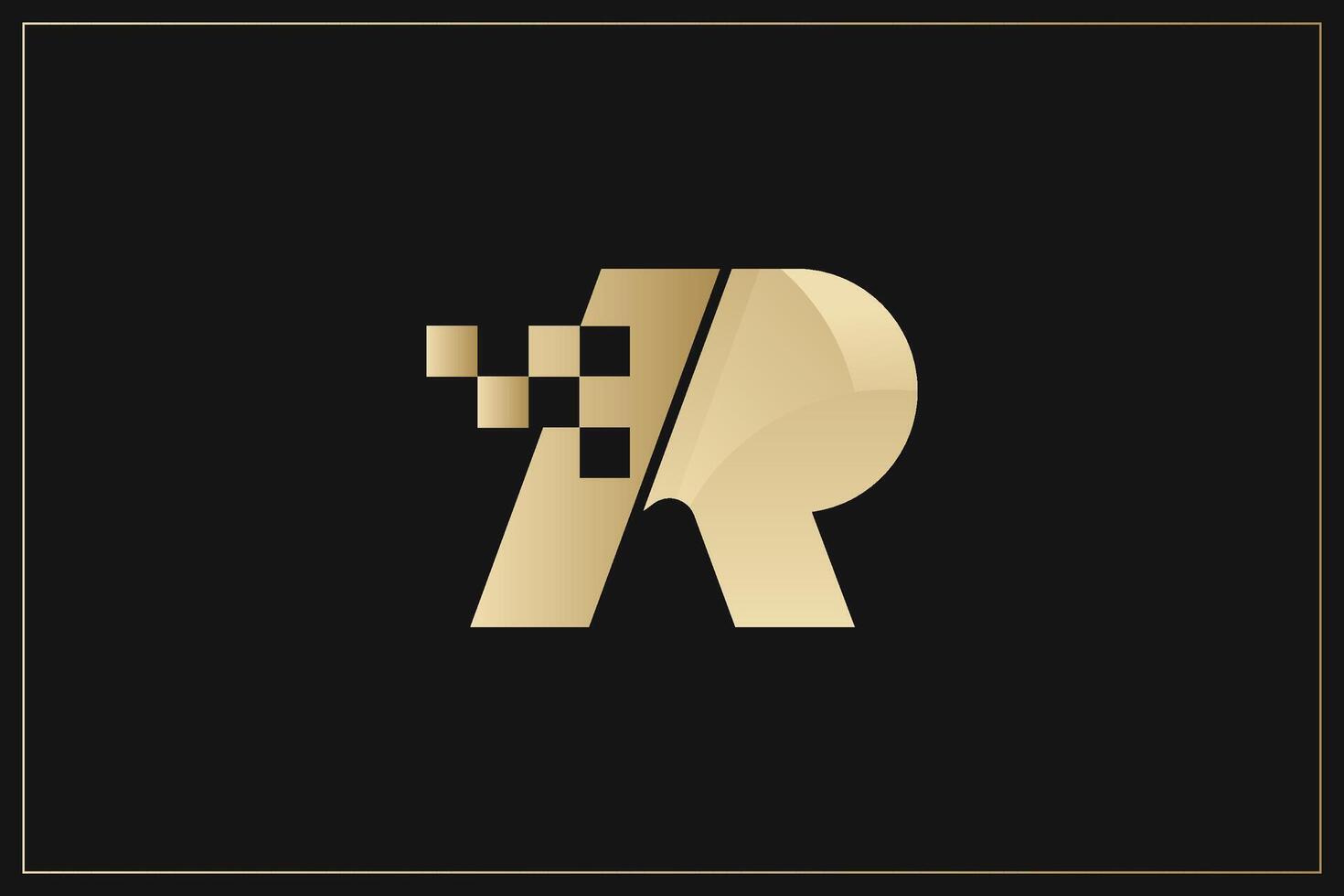 R Letter Trademark Brand Logo vector