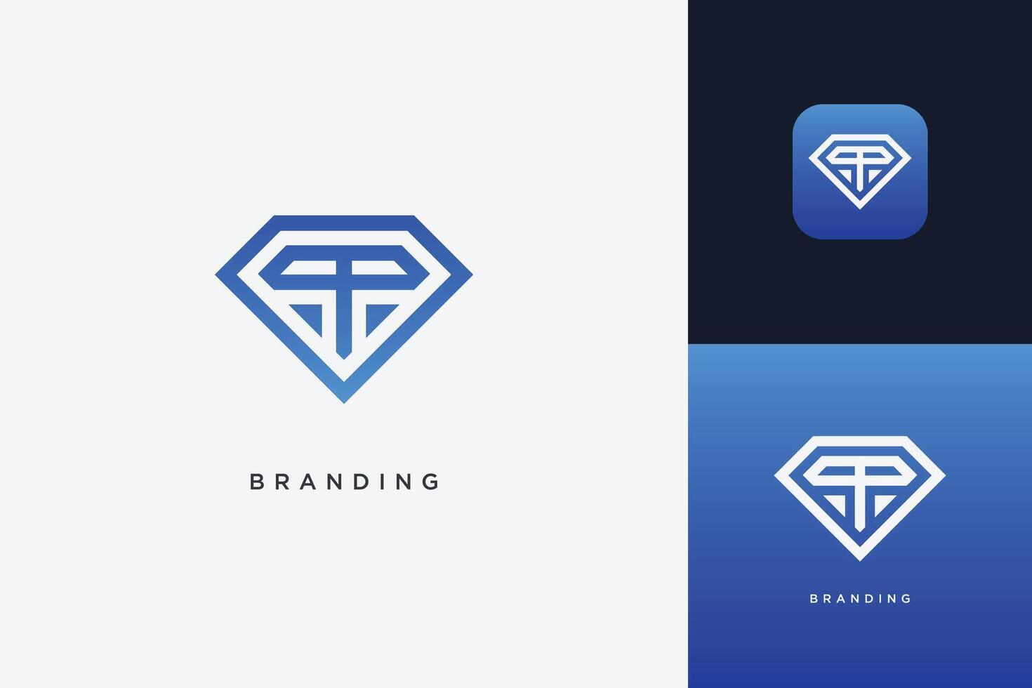 T Letter Trademark Brand Logo vector