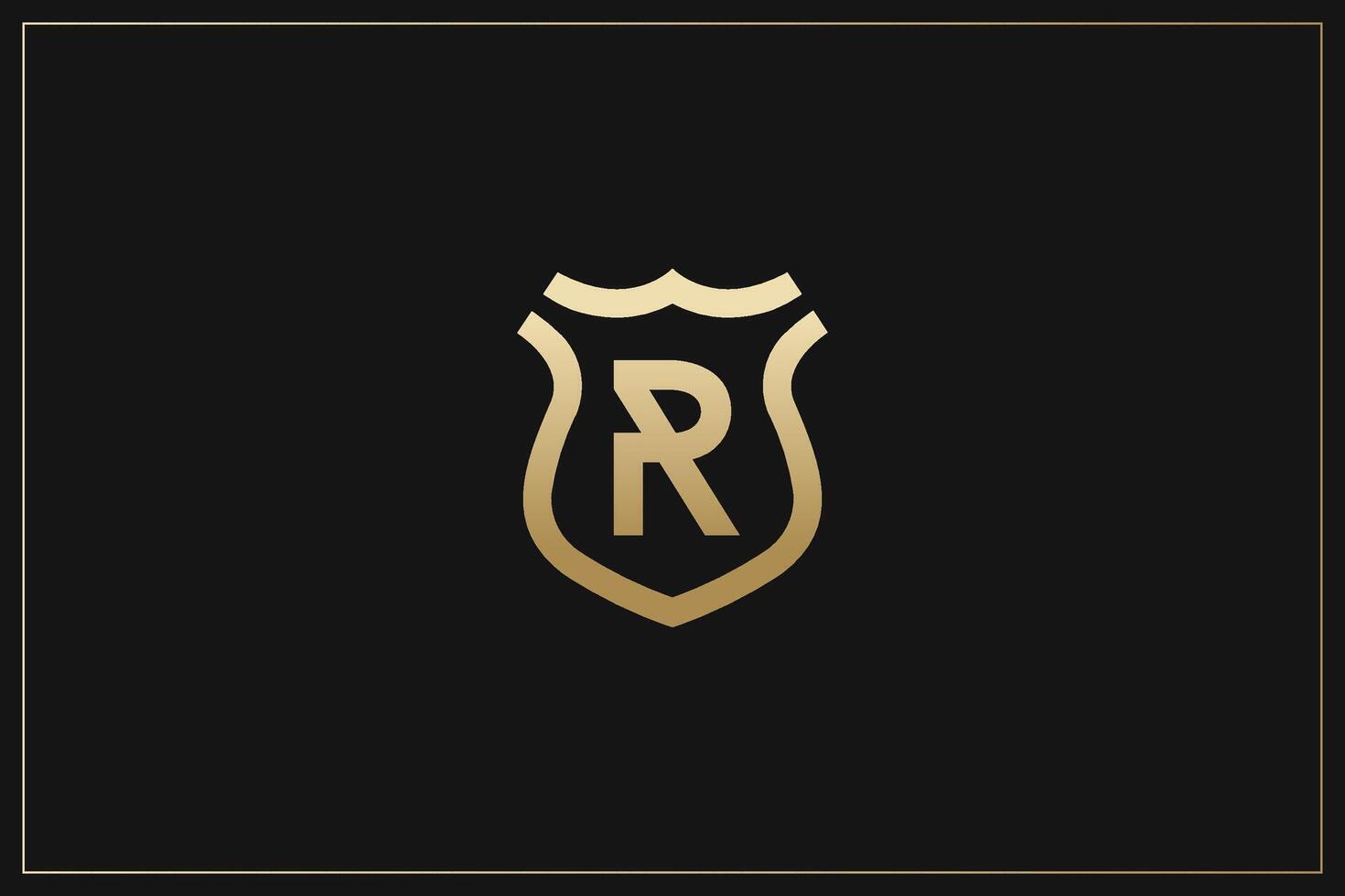 R Letter Trademark Brand Logo vector
