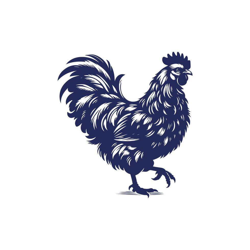 Chicken silhouette Clip art isolated design illustration vector