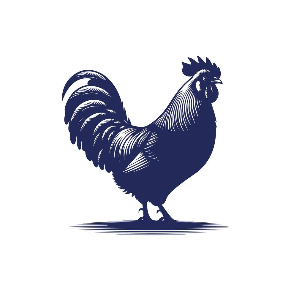 Chicken silhouette Clip art isolated design illustration vector