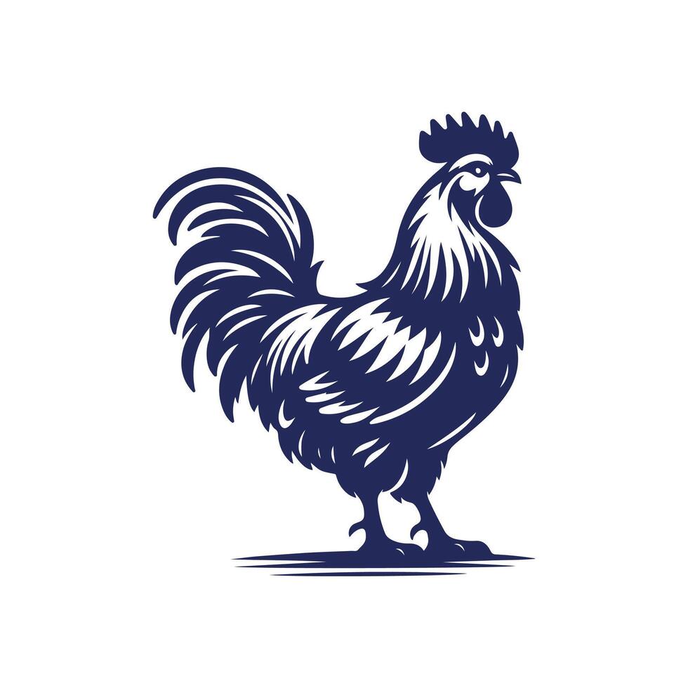 Chicken silhouette Clip art isolated design illustration vector