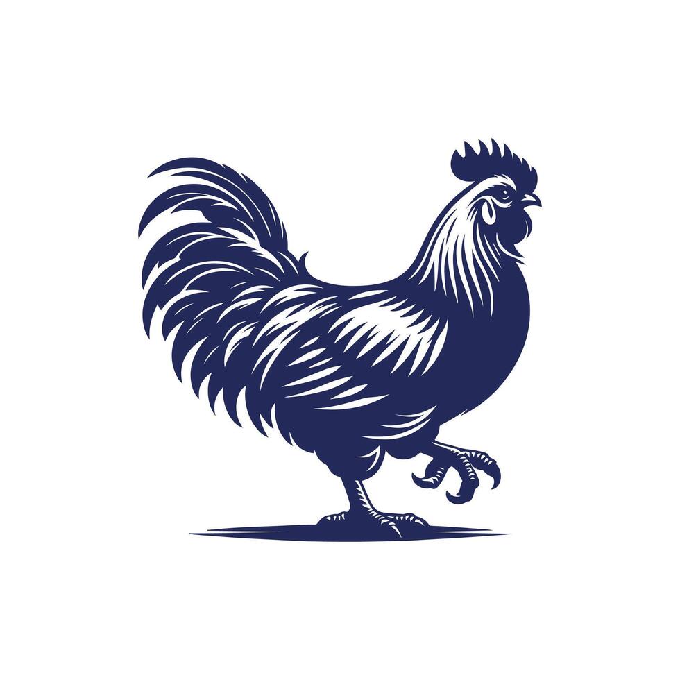 Chicken silhouette Clip art isolated design illustration vector