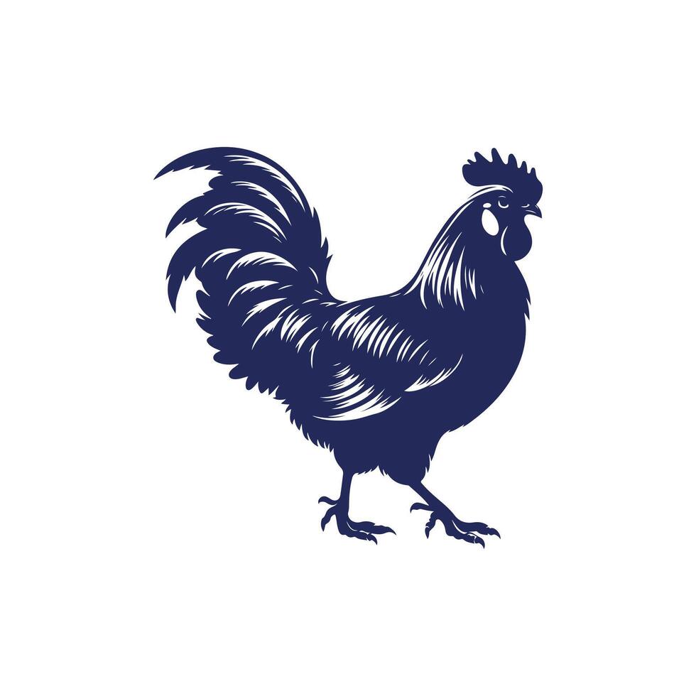 Chicken silhouette Clip art isolated design illustration vector