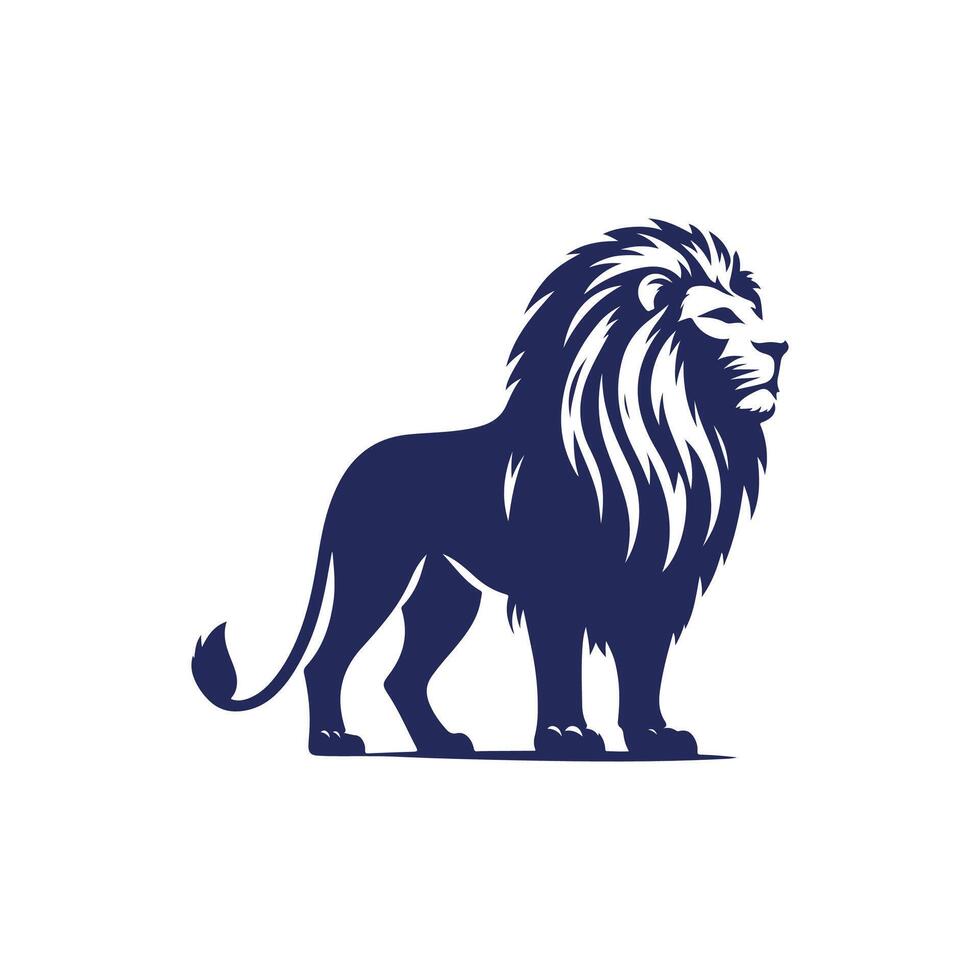 lion logo, illustration vector