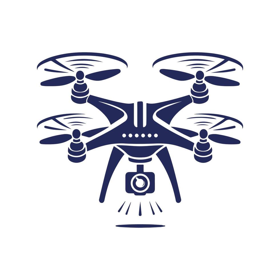 Drone silhouette Clip art isolated design illustration vector
