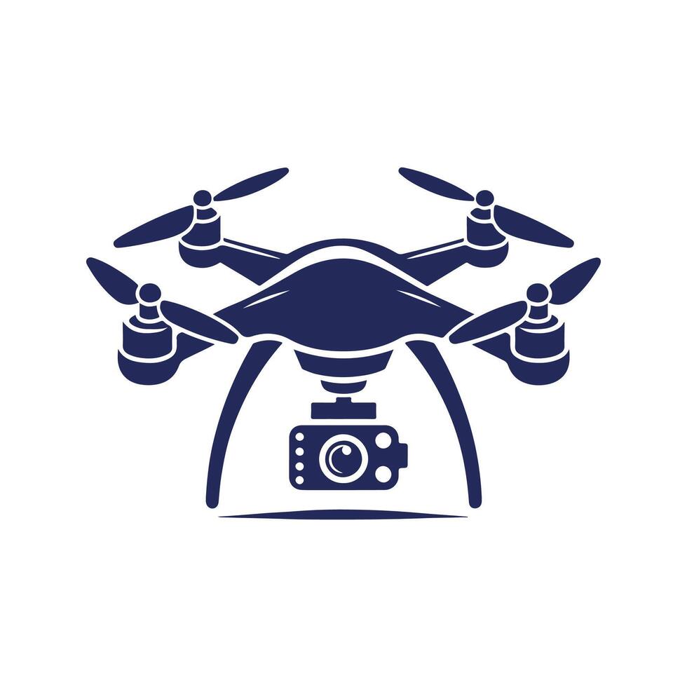 Drone silhouette Clip art isolated design illustration vector