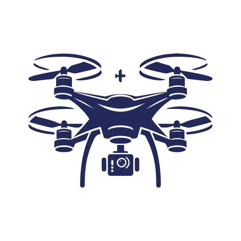 Drone silhouette Clip art isolated design illustration vector