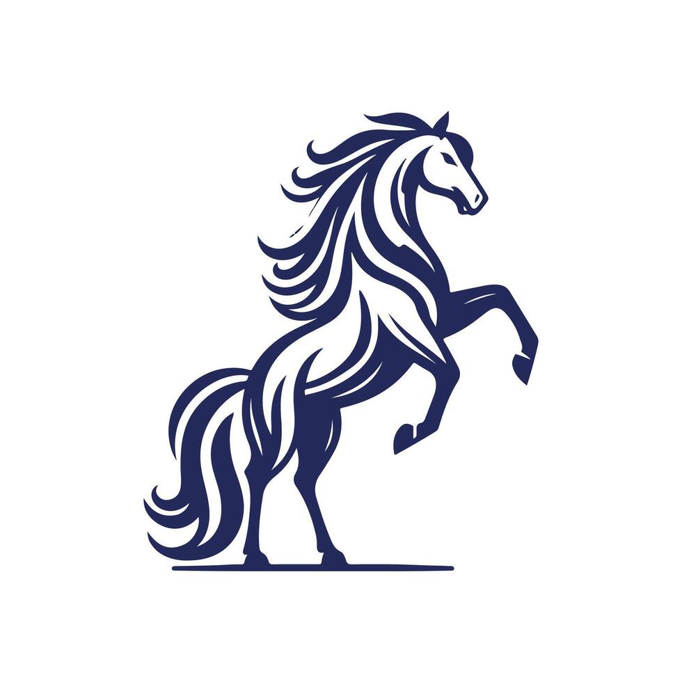 horse silhouette Clip art isolated design illustration vector