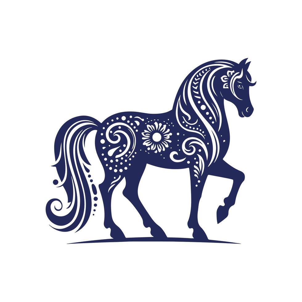 horse silhouette Clip art isolated design illustration vector