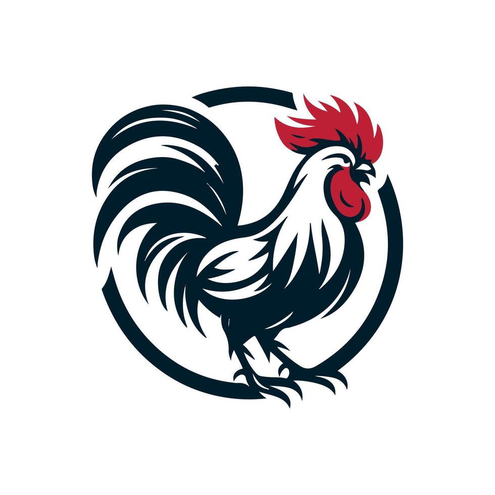 Rooster Clip art isolated design illustration vector