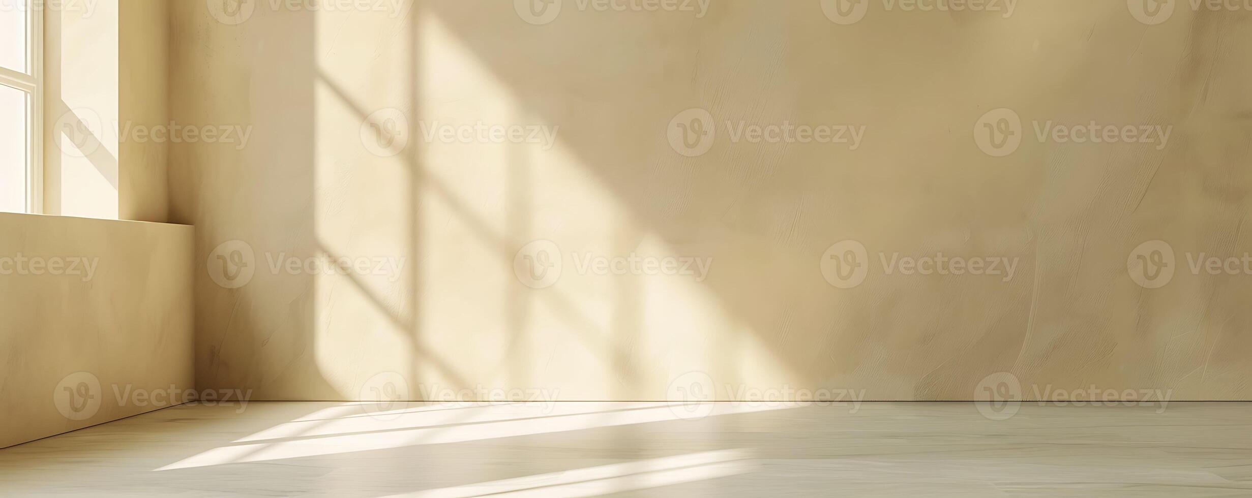 Light Beige Golden Minimalist Background for Product Display photo