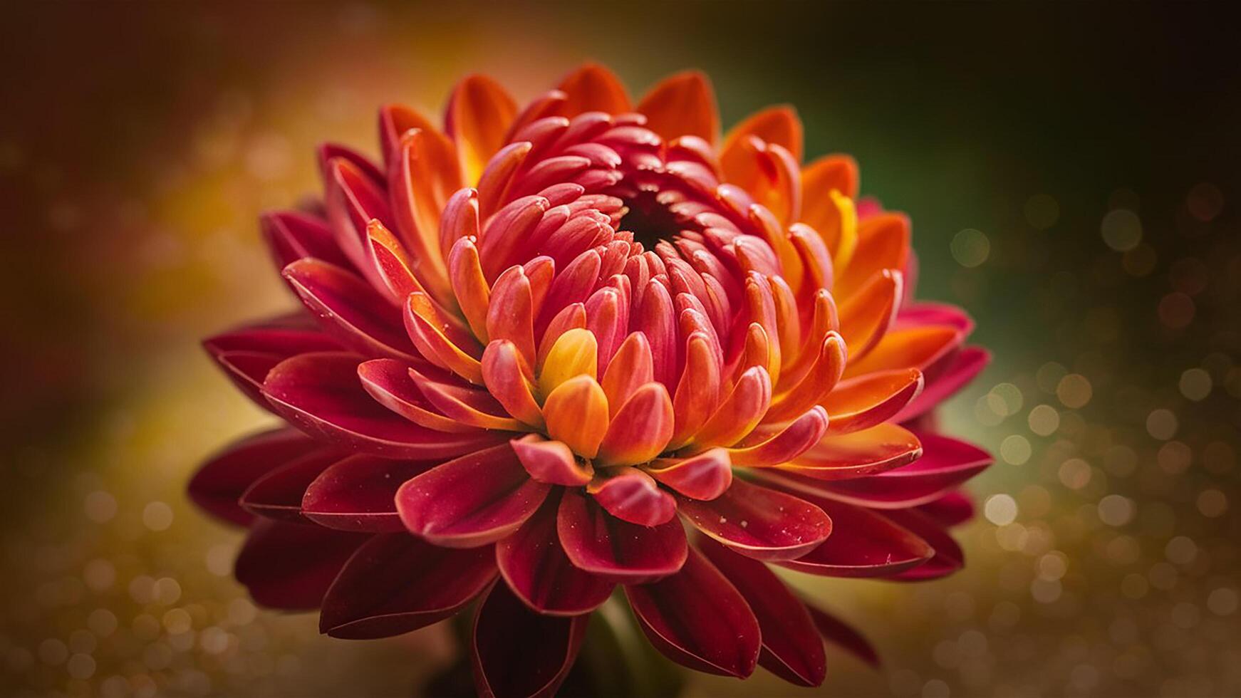 Natures beauty captured in colorful flower close up photo