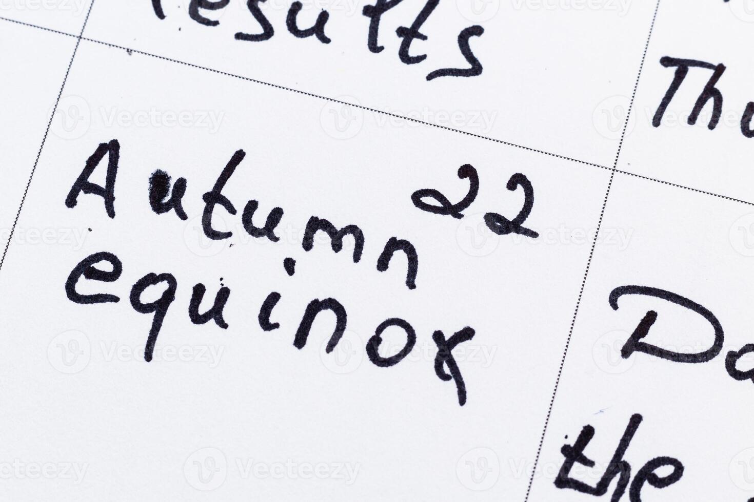 September 22 autumn equinox Photo concept