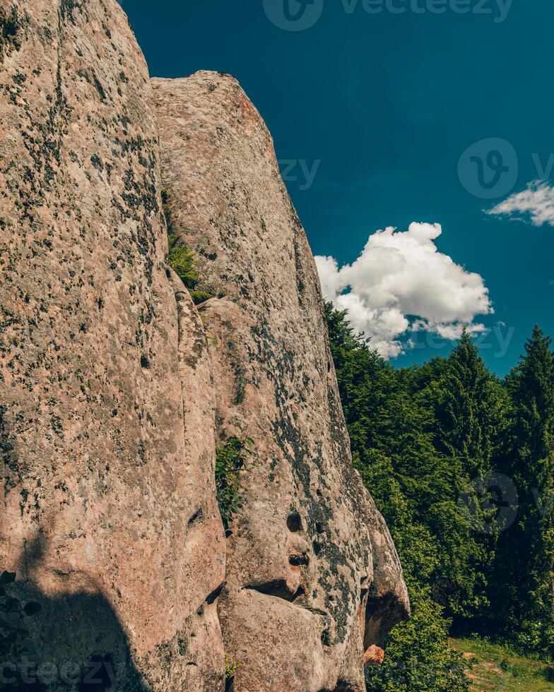 Tustan archeological, natural monument of national significance in Urych Ukraine photo