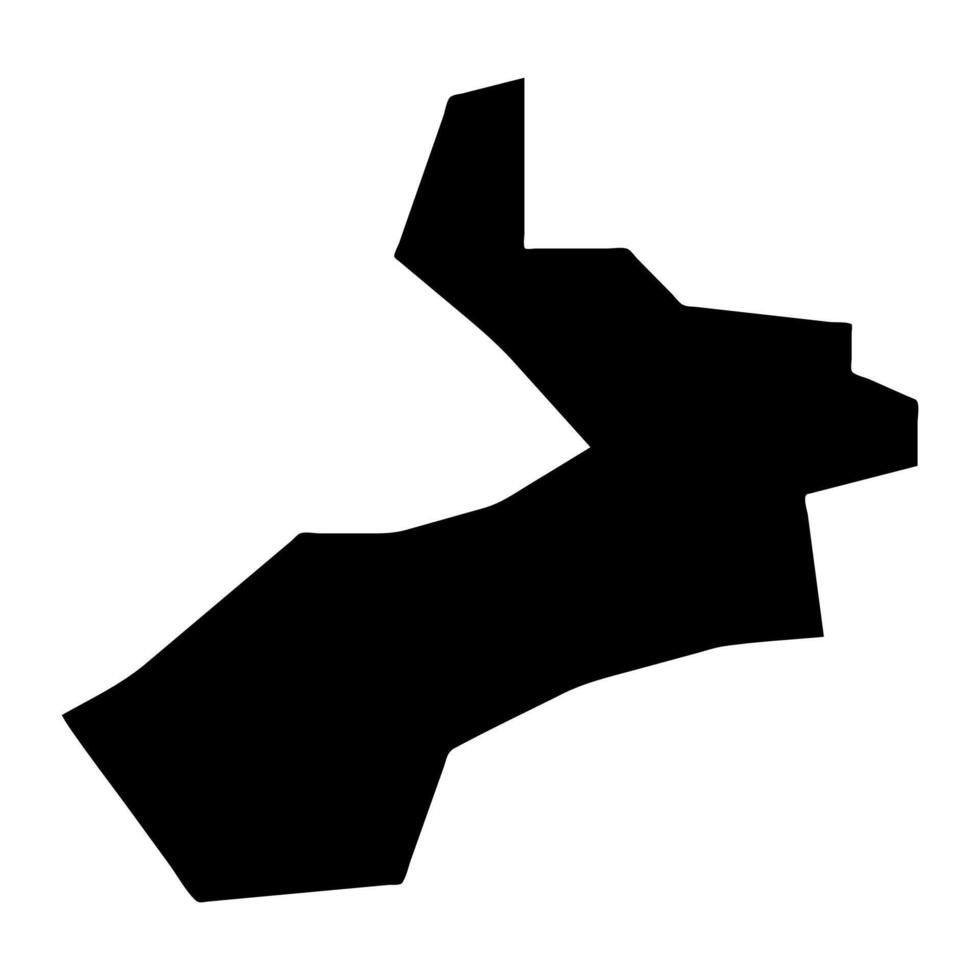 Saint Louis district map, administrative division of Seychelles. illustration. vector