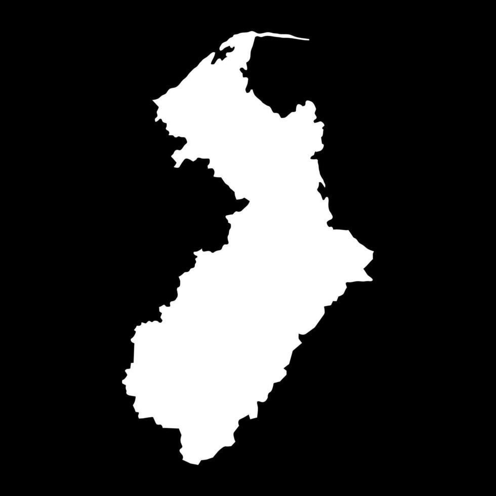 Tasman Region map, administrative division of New Zealand. illustration. vector
