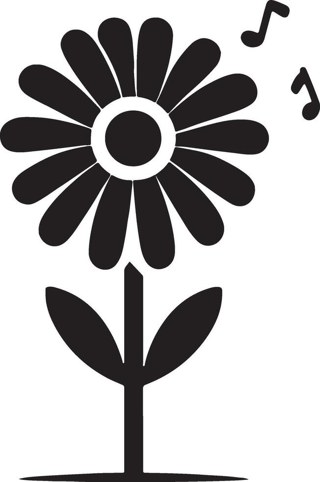 Floral daisy silhouette line art set capturing the playful and creative spirit of floral designs. Perfect for adding a touch of nature to design projects vector