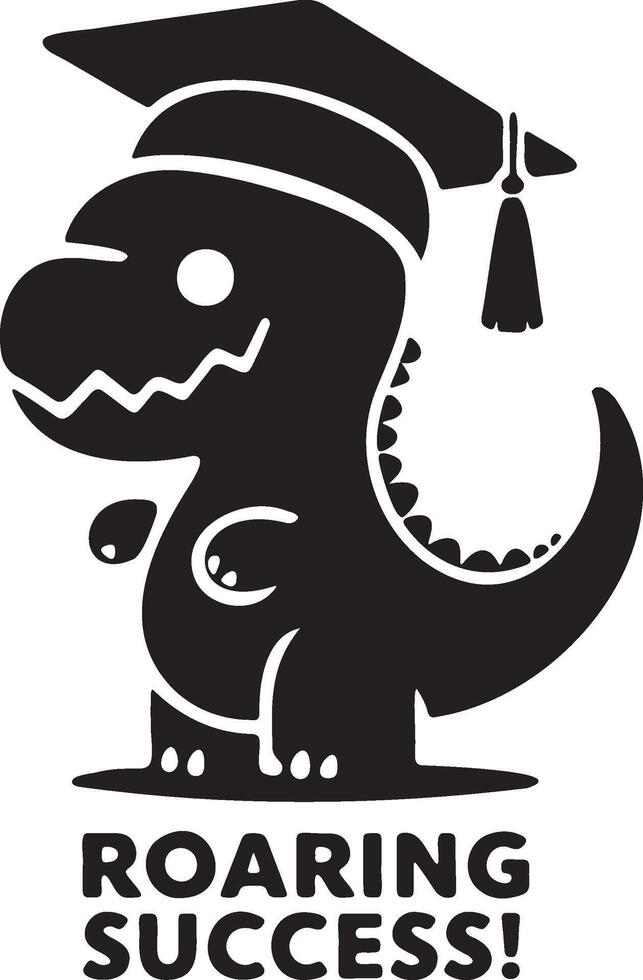 Dinosaur Graduation Jurassic Kinder Cute Dino Graduate vector