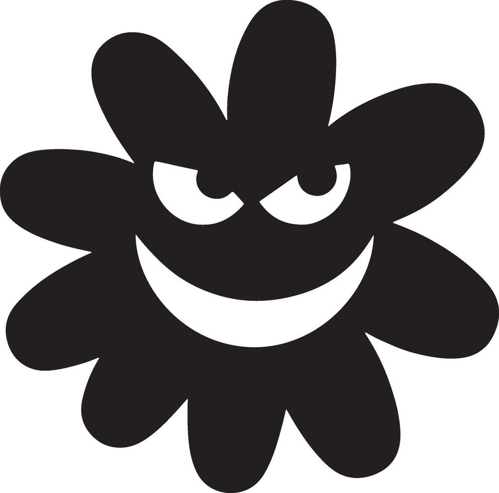 Floral daisy silhouette line art set capturing the playful and creative spirit of floral designs. Perfect for adding a touch of nature to design projects vector