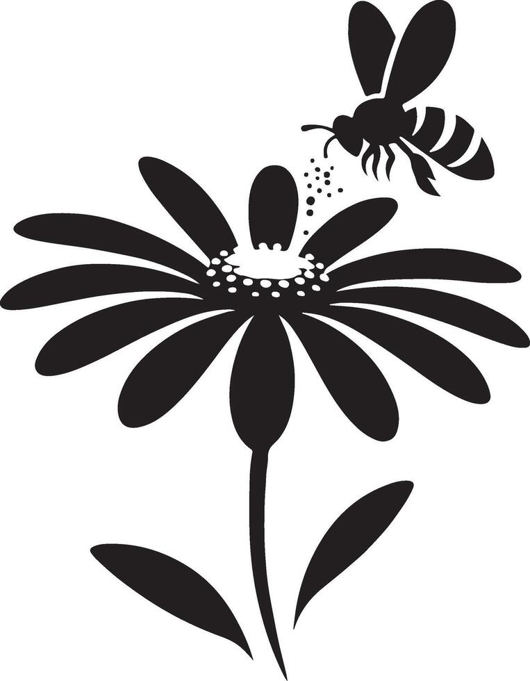 Floral daisy silhouette line art set capturing the playful and creative spirit of floral designs. Perfect for adding a touch of nature to design projects vector