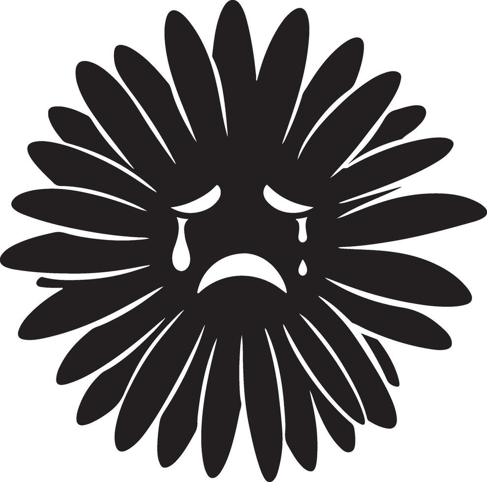 Floral daisy silhouette line art set capturing the playful and creative spirit of floral designs. Perfect for adding a touch of nature to design projects vector