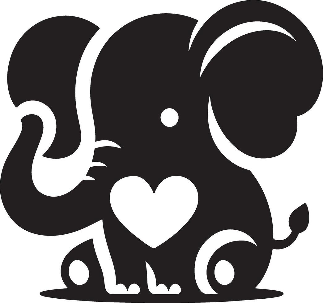 Cute baby elephant set featuring playful and adorable designs with hearts and balloons. Perfect for creative and child-friendly design projects vector