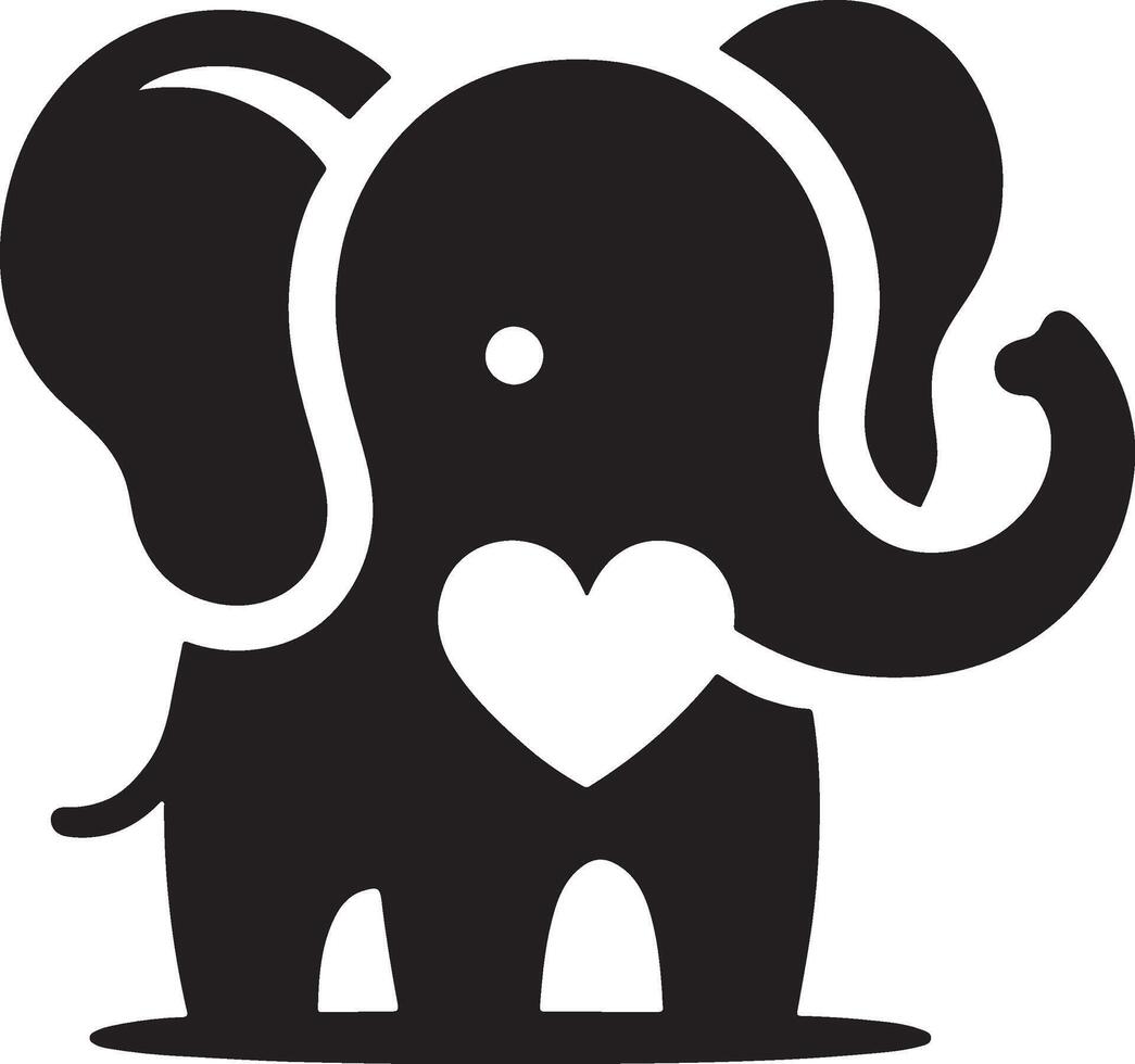 Cute baby elephant set featuring playful and adorable designs with hearts and balloons. Perfect for creative and child-friendly design projects vector
