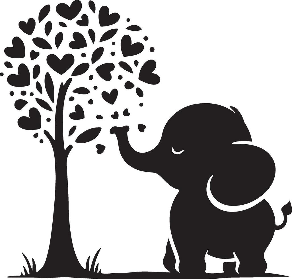 Cute baby elephant set featuring playful and adorable designs with hearts and balloons. Perfect for creative and child-friendly design projects vector
