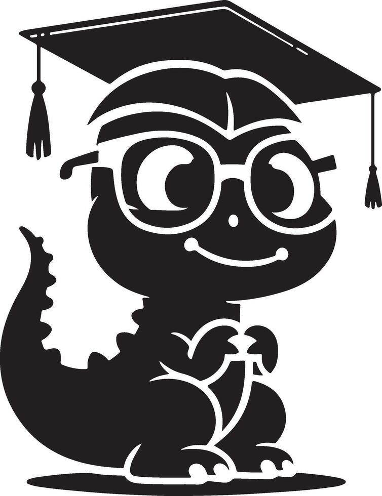 Dinosaur Graduation Jurassic Kinder Cute Dino Graduate vector