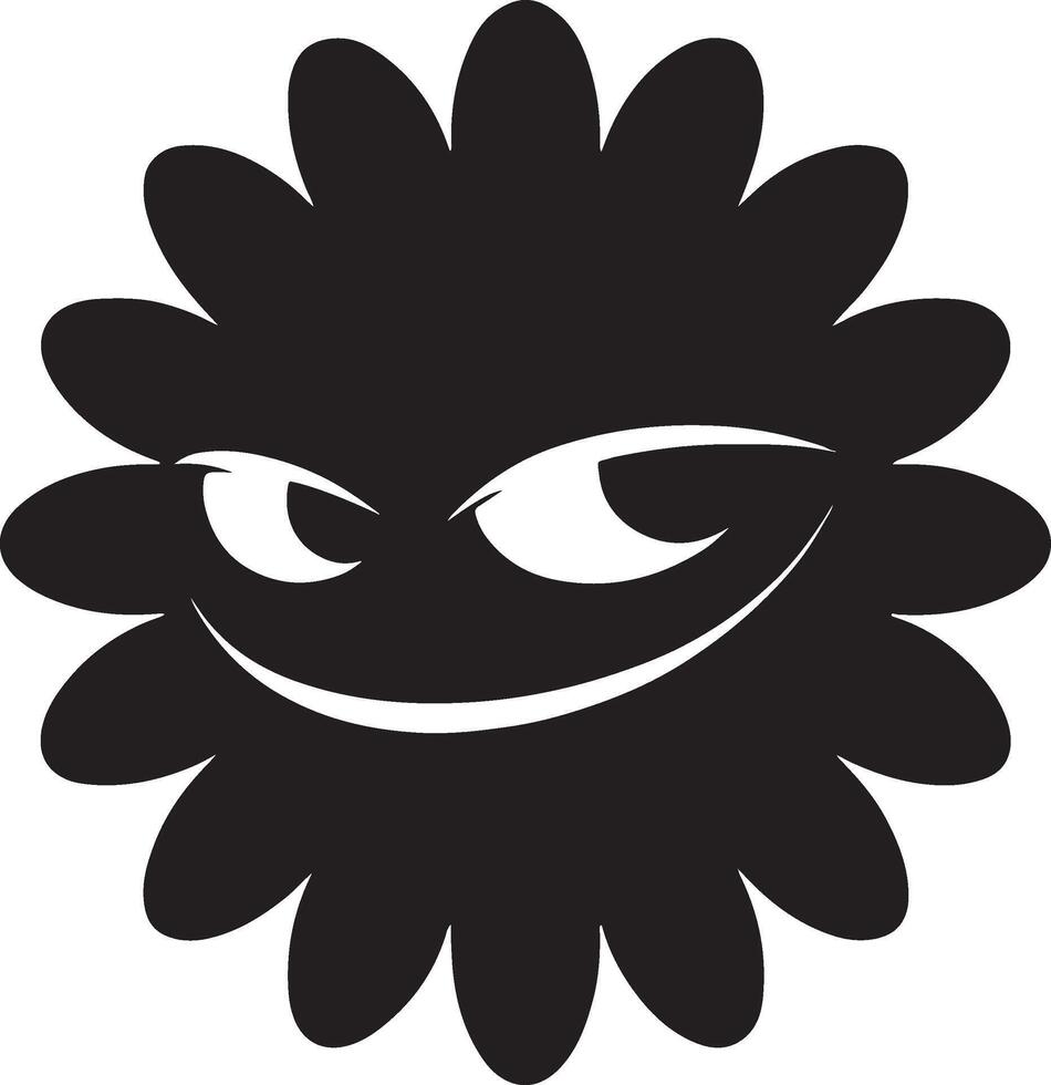 Floral daisy silhouette line art set capturing the playful and creative spirit of floral designs. Perfect for adding a touch of nature to design projects vector