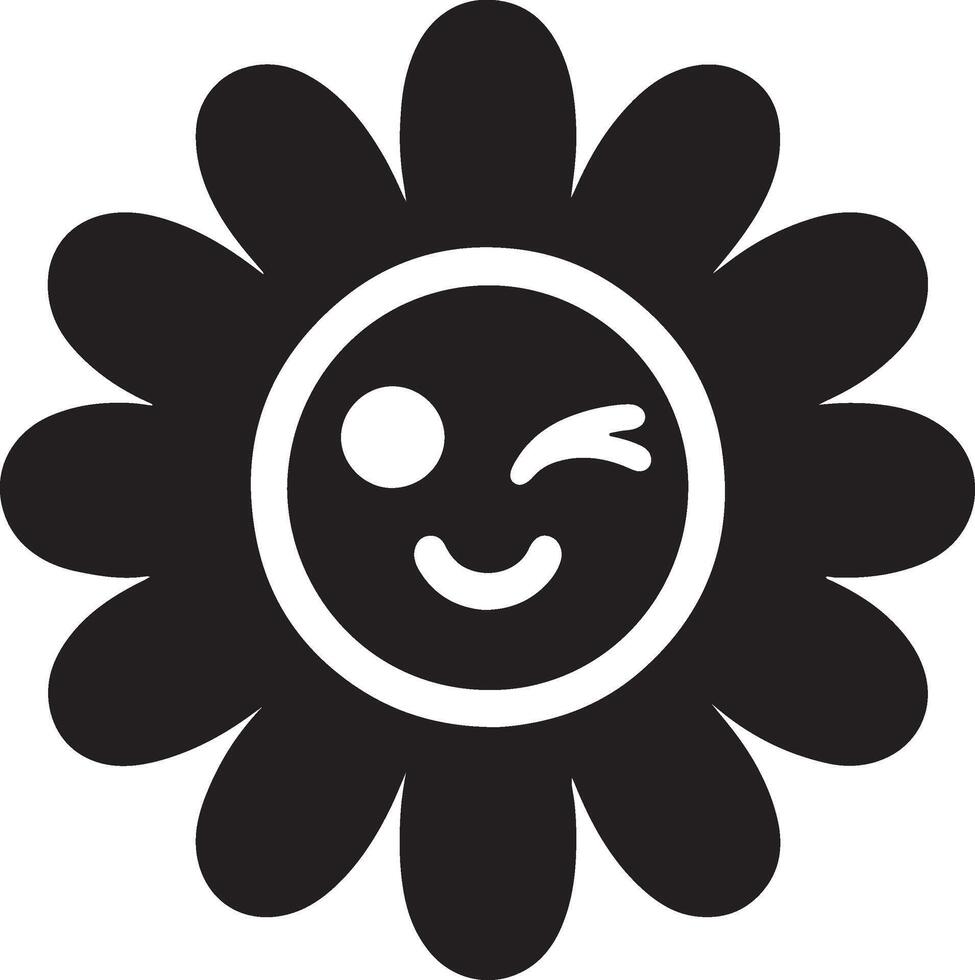 Floral daisy silhouette line art set capturing the playful and creative spirit of floral designs. Perfect for adding a touch of nature to design projects vector