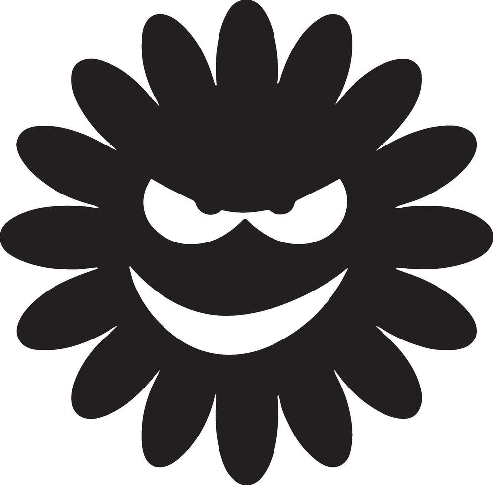 Floral daisy silhouette line art set capturing the playful and creative spirit of floral designs. Perfect for adding a touch of nature to design projects vector
