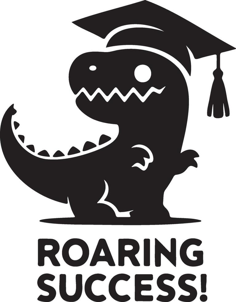 Dinosaur Graduation Jurassic Kinder Cute Dino Graduate vector