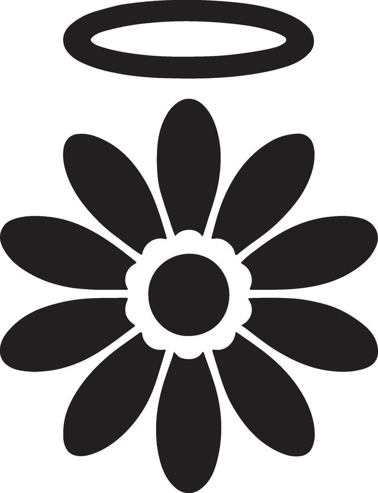 Floral daisy silhouette line art set capturing the playful and creative spirit of floral designs. Perfect for adding a touch of nature to design projects vector