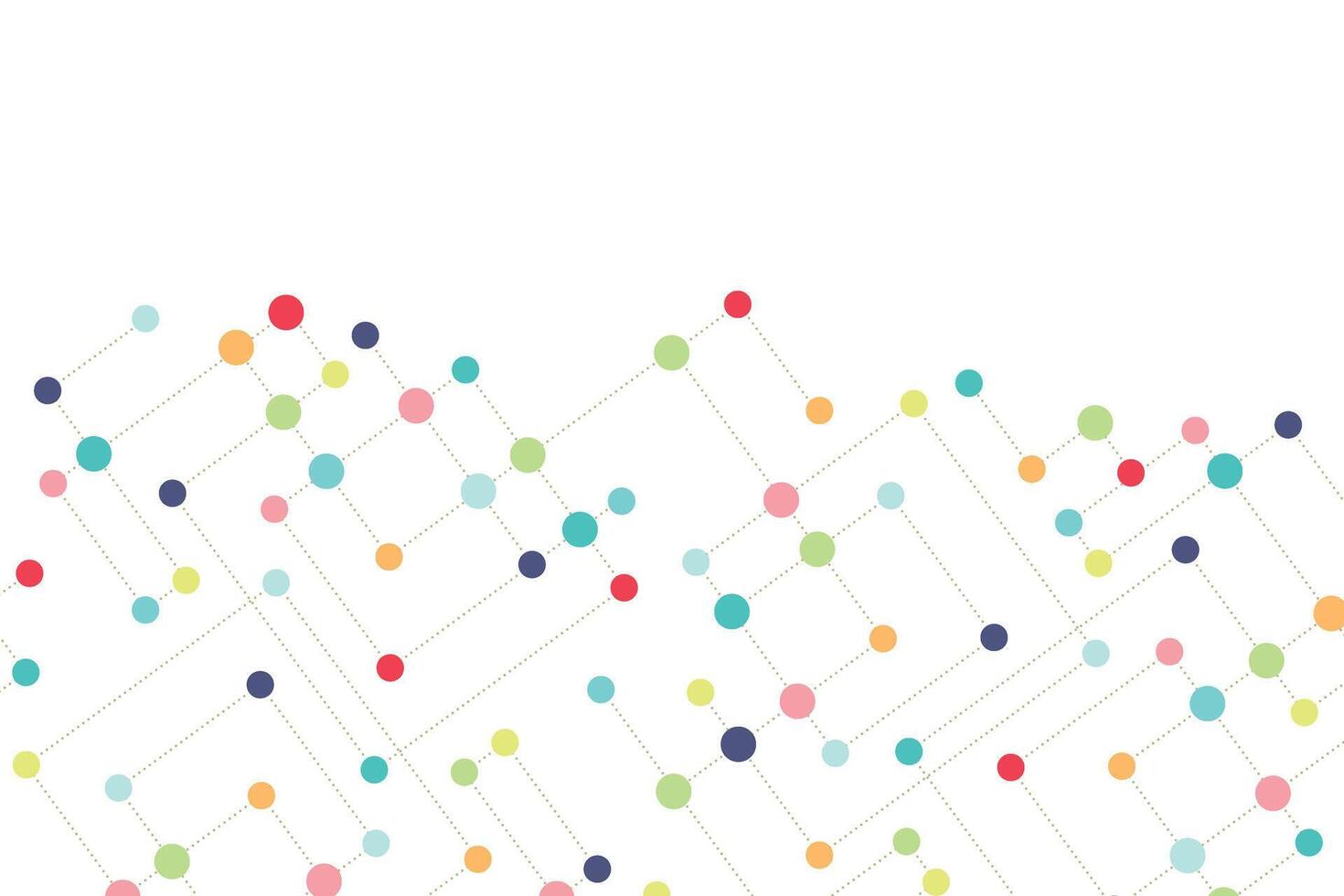 Abstract background of interrelated particles. Social media relationship background vector