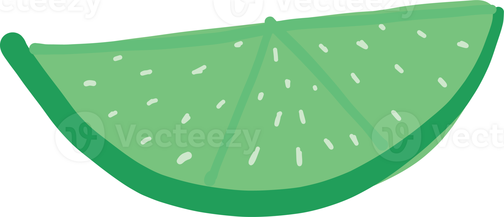 Lime cartoon doodle illustration on transparent background. png