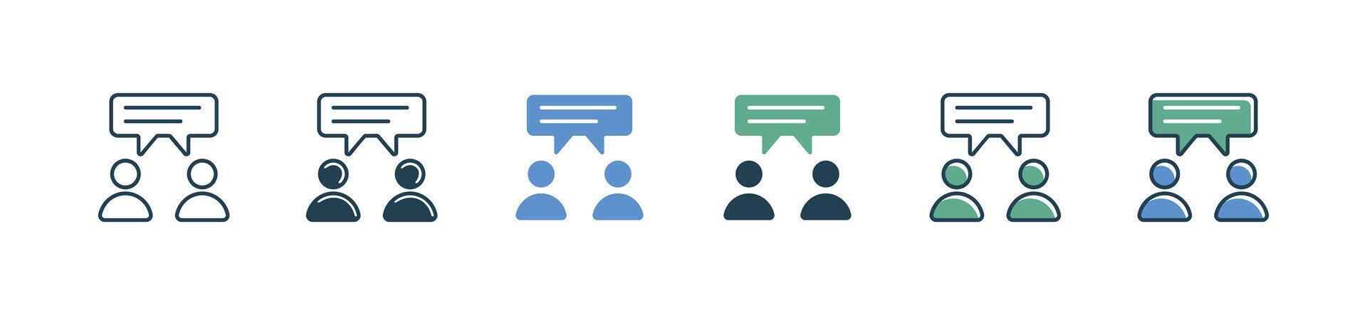 human resource development social communication workshop training meeting icon business people teamwork conference symbol illustration vector
