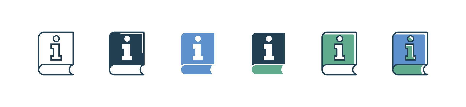 Simple user manual instruction book icon business client support guidebook information document center symbol illustration for web and app vector