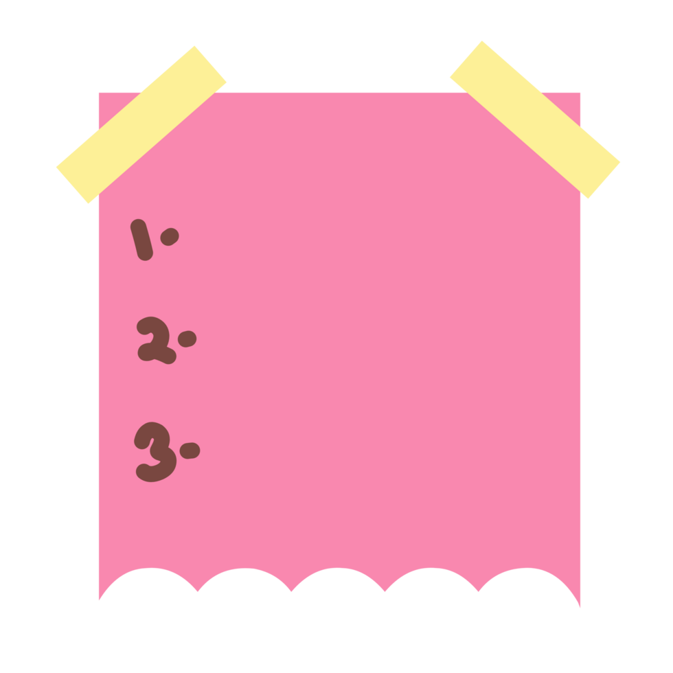 Sticky notes paper png