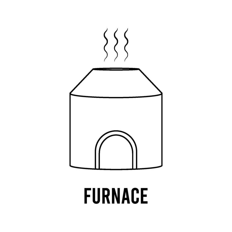 furnace icon illustration vector