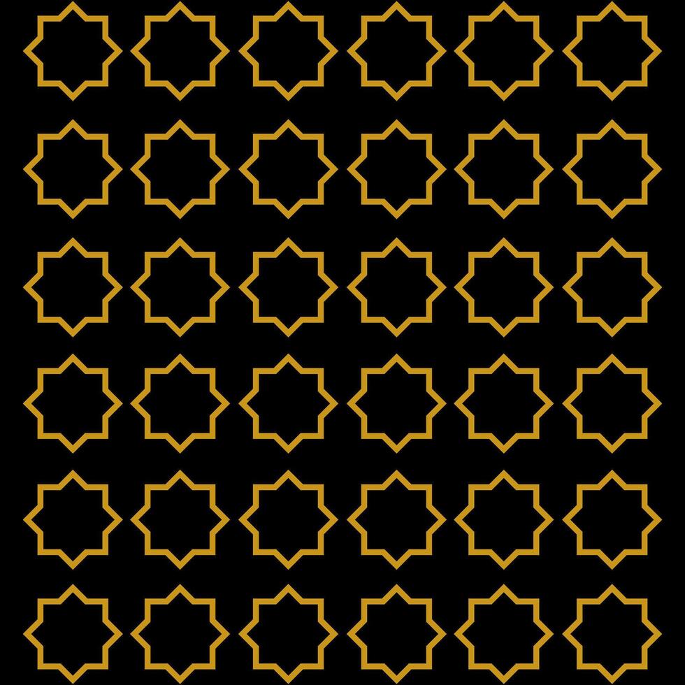 seamless pattern with gold stars vector