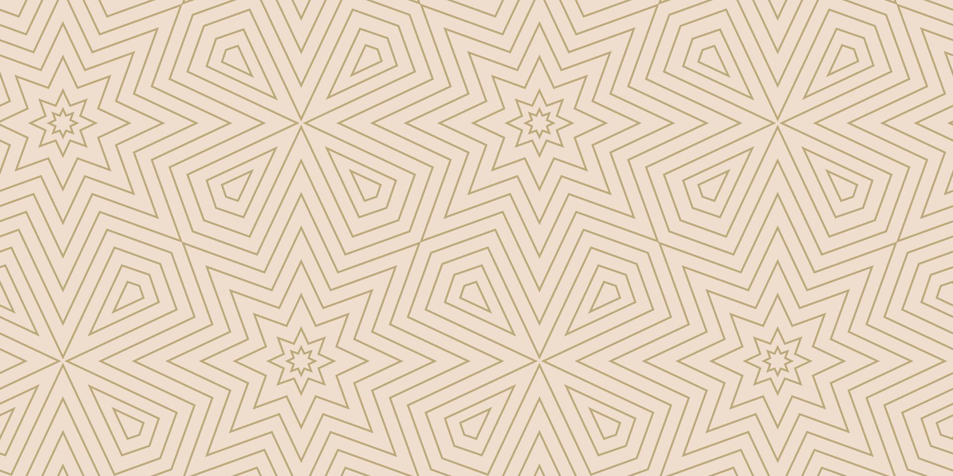 Linear seamless pattern with stars. Simple abstract geometric texture for background, textile, wrapping paper vector