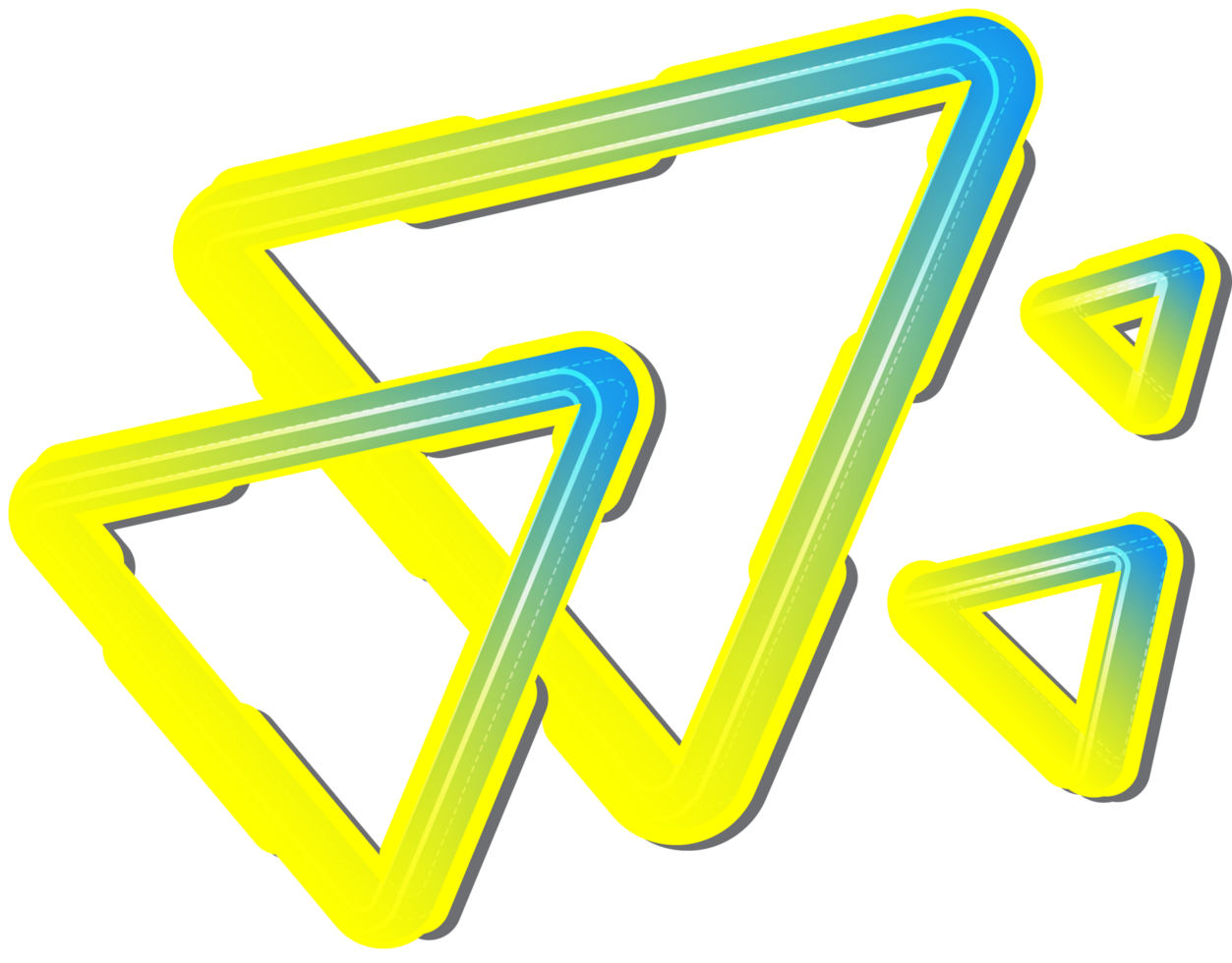 HUD triangle display futuristic png